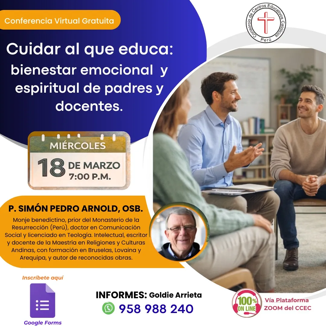 Cuidar al que educa: Bienestar emocional y espiritual de padres y docentes