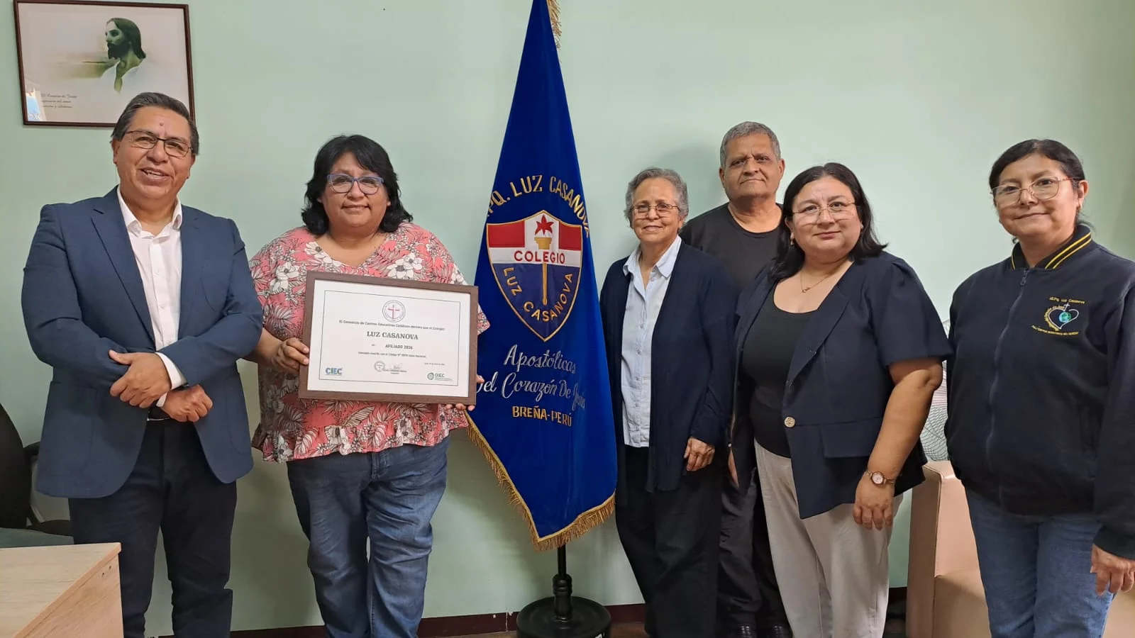 Certificado de Afiliación 2026 para el colegio Luz Casanova de Breña