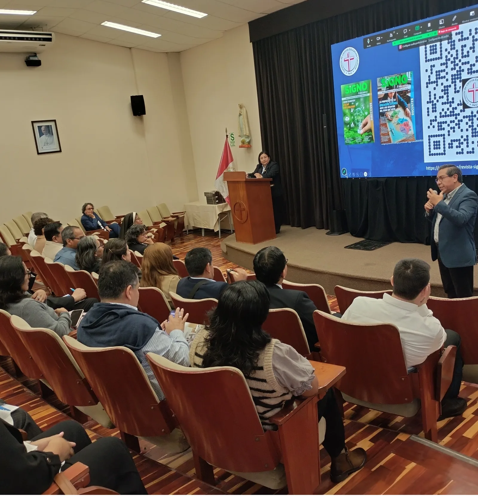 Presentación de la Red Educativa Rechartina en la Reunión de Directores