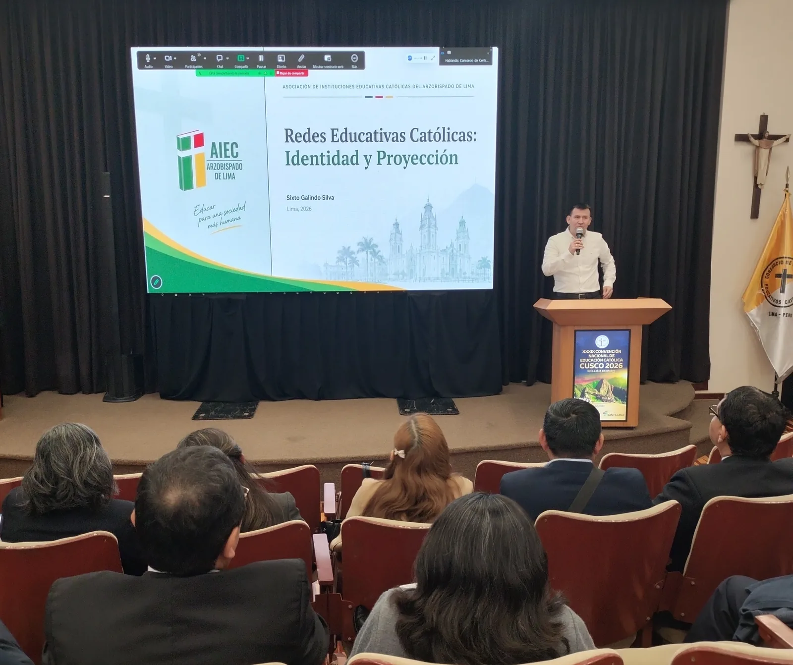 Presentación sobre la Familia Marista Global durante la jornada